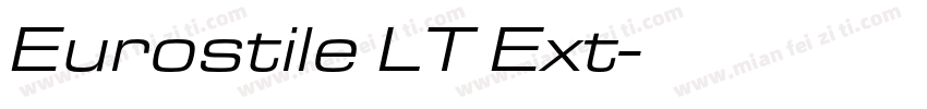 Eurostile LT Ext字体转换